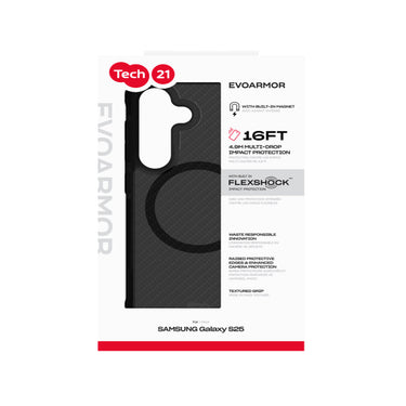 Tech21 EvoArmor with Magnet for Samsung Galaxy S25 - Black